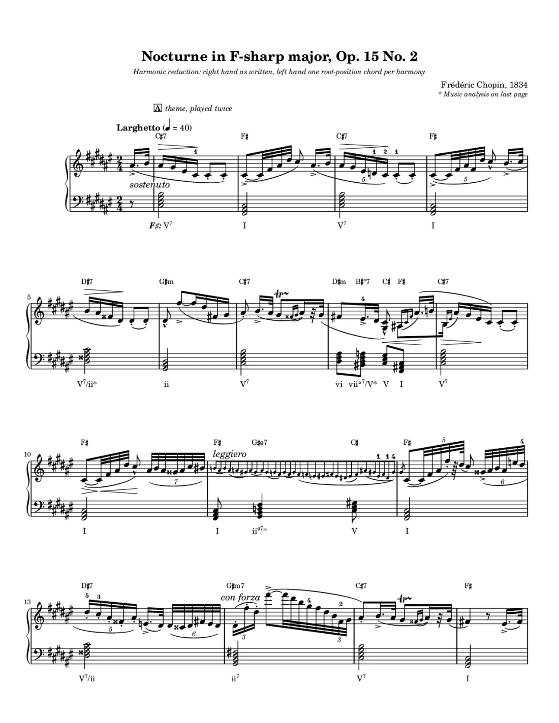 Page 1 of the study edition of Nocturne in F♯ major, Op. 15 No. 2