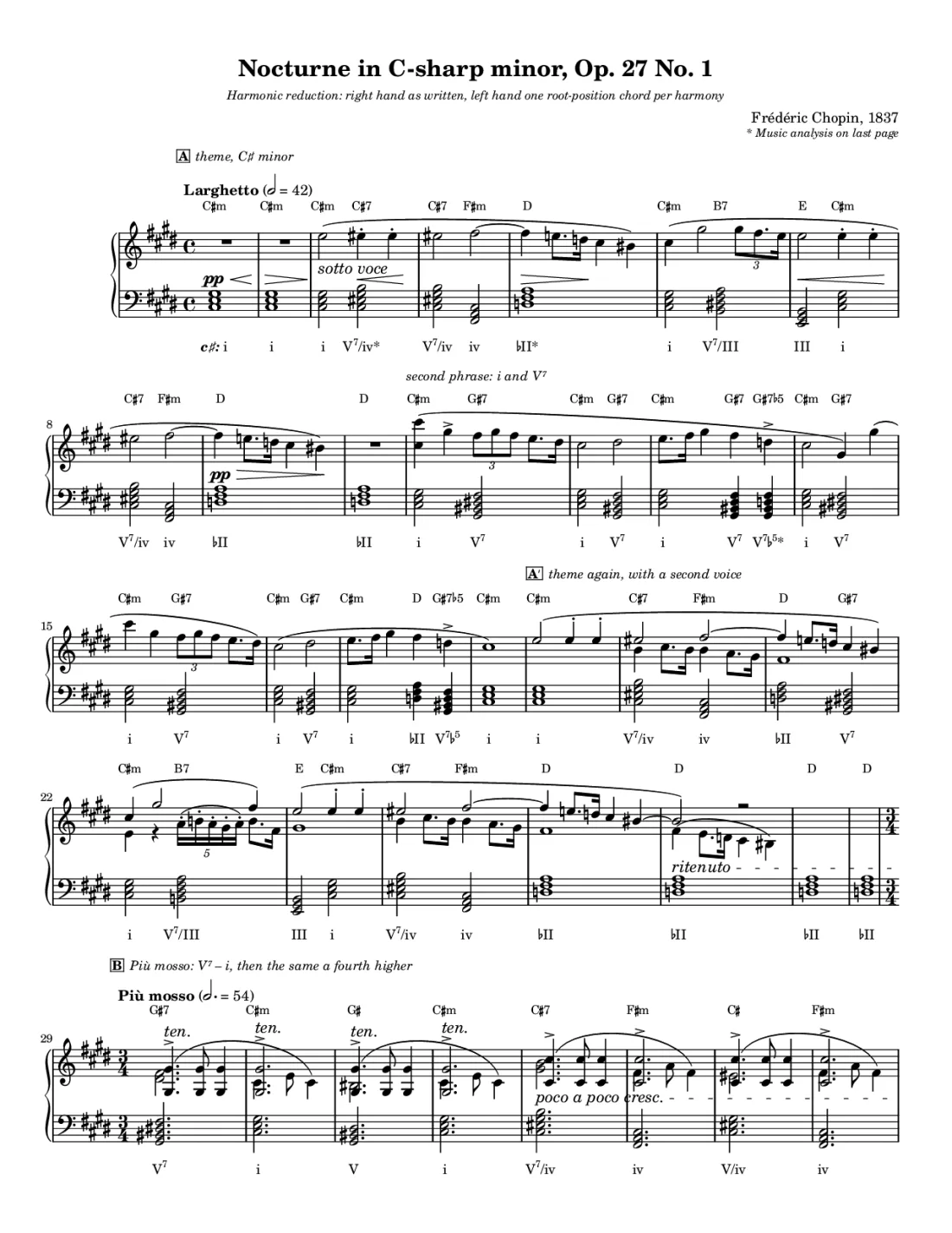 Page 1 of the study edition of Nocturne in C♯ minor, Op. 27 No. 1